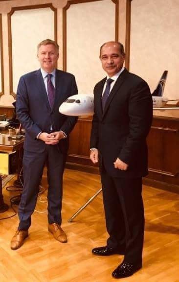 وزير الطيران المدني يلتقي سفير كندا لدى جمهورية مصر العربية
