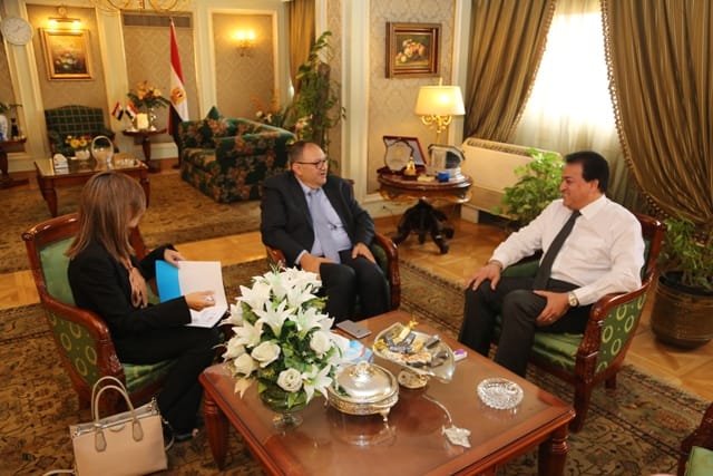 وزير التعليم العالى يستقبل مدير مكتب اليونسكو الإقليمي بالقاهرة