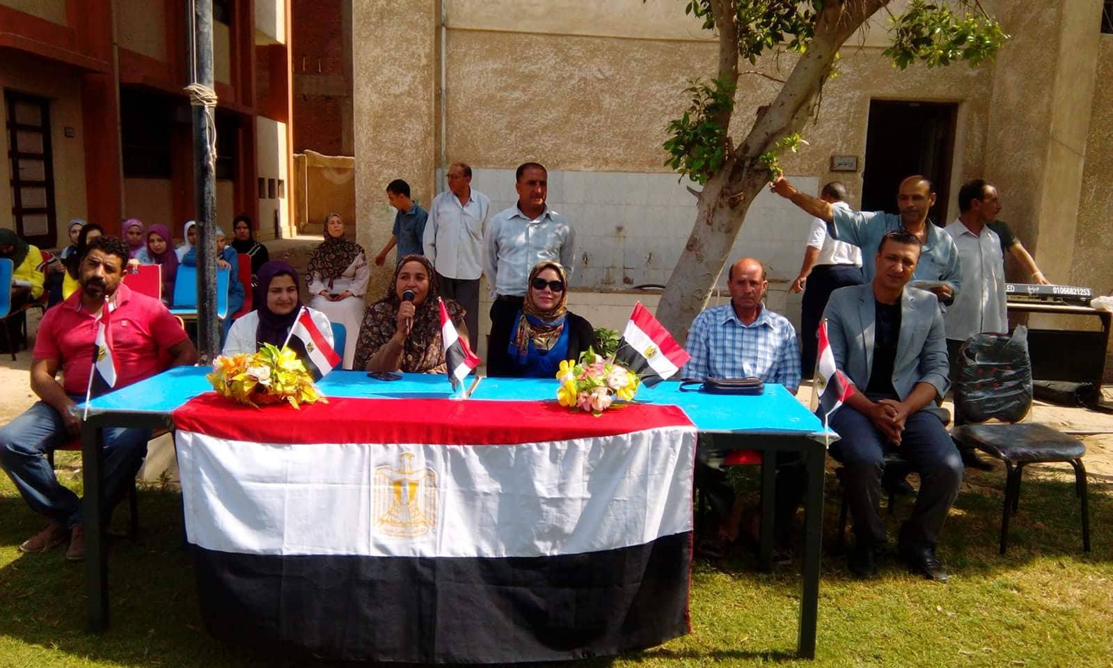 مشاركة فعالة لذوى الاحتياجات الخاصة فى احتفالات أكتوبر بفرع ثقافة البحيرة