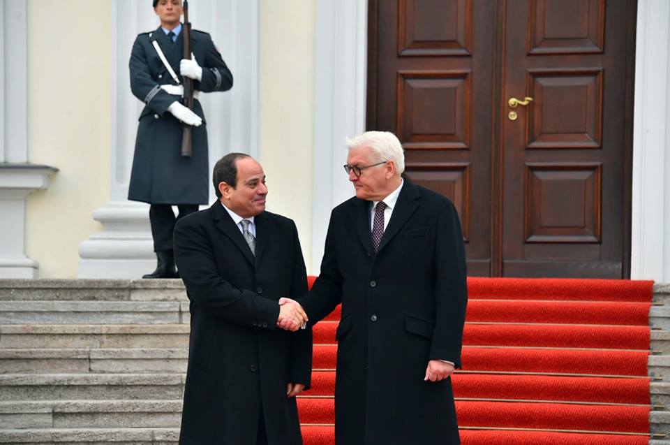 السيسى يزور قصر رئاسة الجمهورية الفيدرالية الألمانية