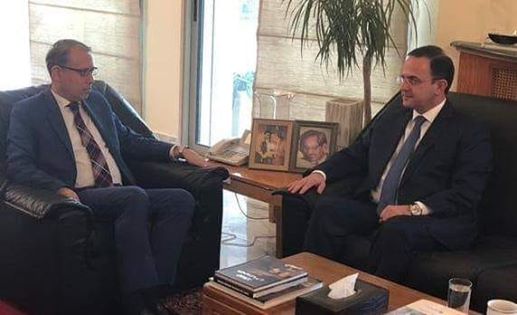 وزير السياحة اللبناني يزور سفير مصر لدى لبنان معتذراً