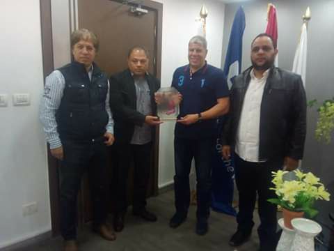 شوبير وسويلم يستقبلان رئيس بعثة أهلي بني غازي الليبي