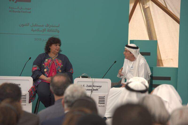 وزيرة الثقافة تشارك في الندوة الافتتاحية لمهرجان البردة بأبو ظبي