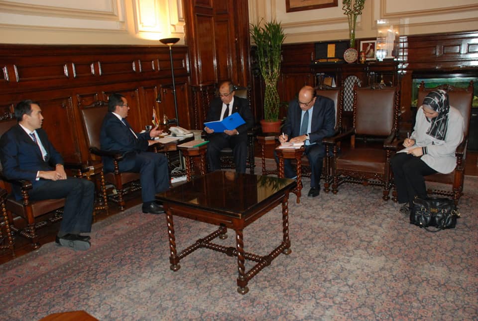 وزير الزراعة يستقبل سفير جمهورية كازخستان بالقاهرة