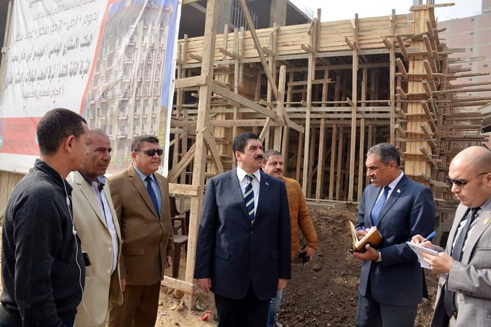محافظ القليوبية يتفقد إنشاء موقف مسطرد الجديد تحت كوبري مسطرد