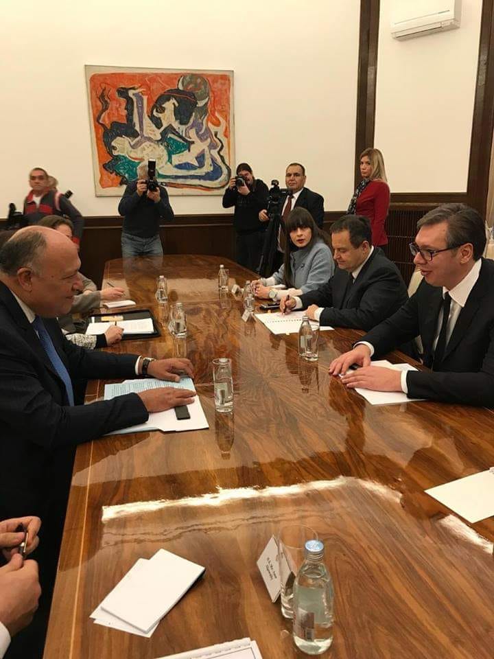 الرئيس الصربي يستقبل وزير الخارجية سامح شكري