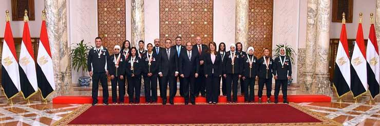 المجلس القومى للمرأة يشكر الرئيس السيسي لدعمه ومساندته لبطلات مصر