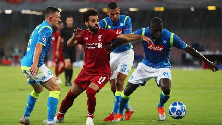صلاح المعاقب يعاقب نابولى ويصعد بليفربول الى الدور 16