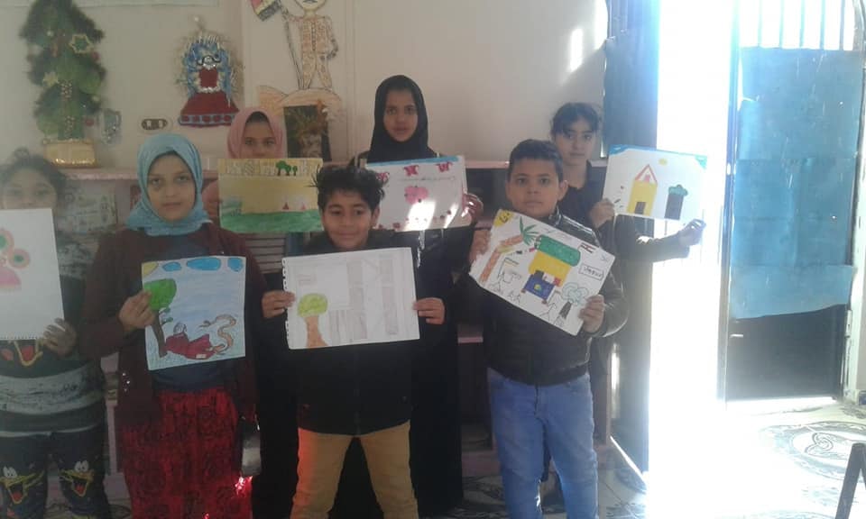 ورشة رسوم بمشاركة ذوى القدرات الخاصة بثقافة الإسماعيلية