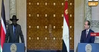 السيسي يؤكد أن مصر حريصة على تعزيز ودعم العلاقات مع جنوب السودان
