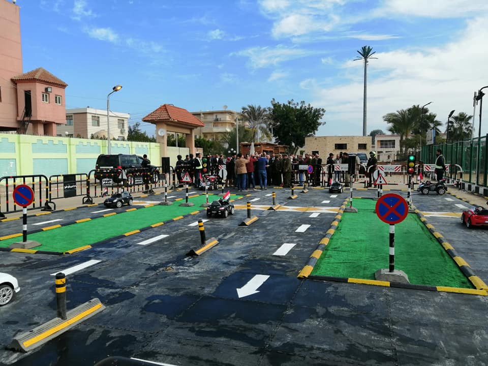 افتتاح المدرسة المرورية للأطفال لتعليم القيادة وآداب المرور بنادي الشرطة بكفرالشيخ