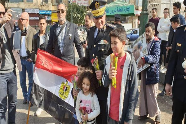 الشرطة والشعب يحتفلون بعيد الشرطة بجميع ميادين الجمهورية