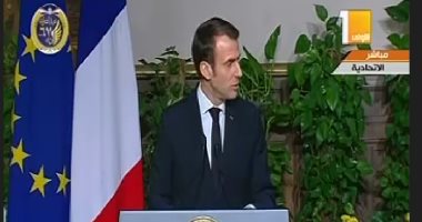 الرئيس الفرنسي يؤكد علي تشاور مع مصر حول الملف الليبى
