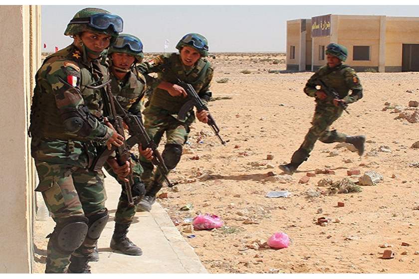 القوات المسلحة تعلن القضاء على خلية إرهابية فى الصحراء الغربية