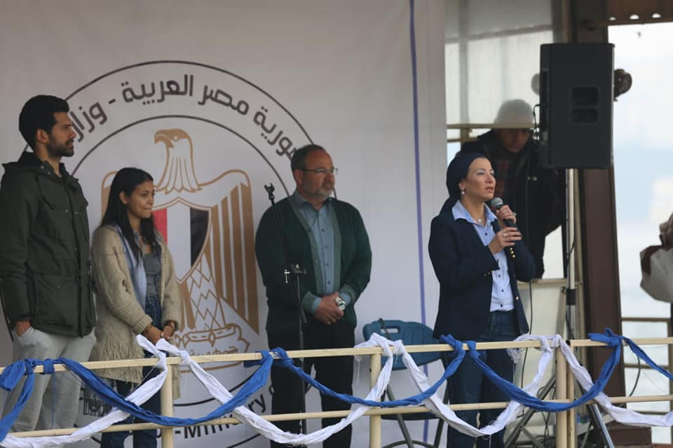 وزيرة البيئة تطلق حملة ”شباب للنيل” بمشاركة متطوعين من الشباب