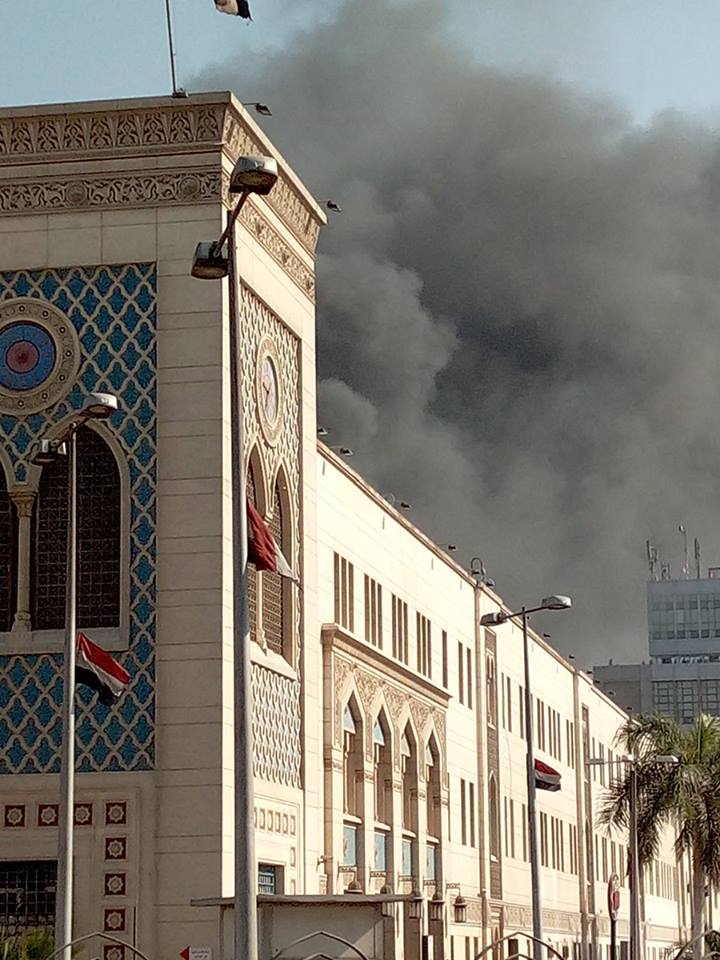حريق هائل بمحطة مصر وسقوط ضحايا
