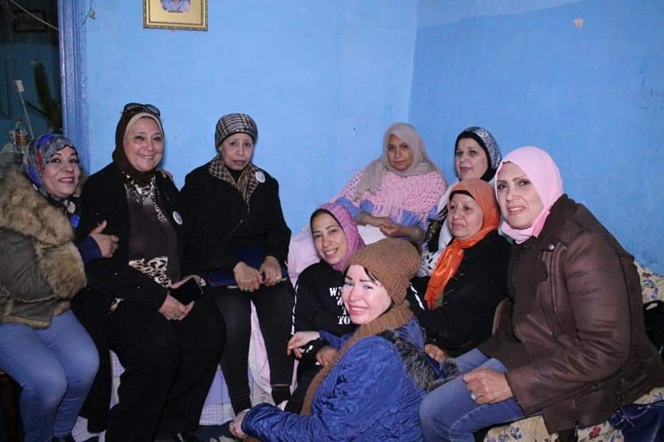 وفد كتلة شباب وستات أد التحدي بضيفة سيدة حادث الدرب الأحمر