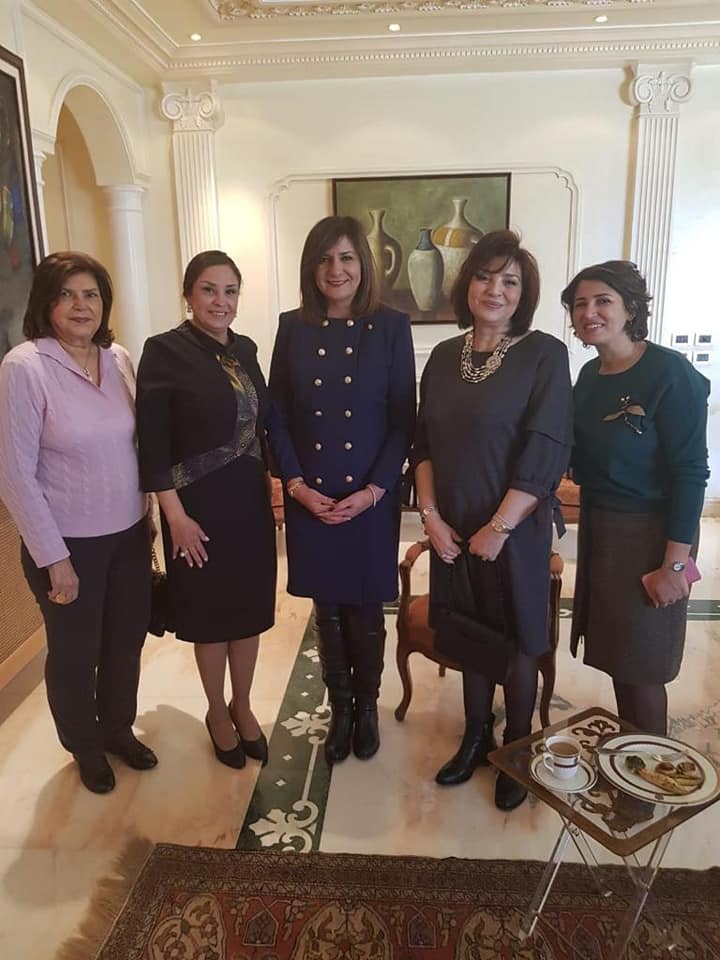 وزيرة الهجرة تحتفل بيوم المرأة العالمي بحكاية وطن مع رابطة ”سيدات مصر” في بيروت