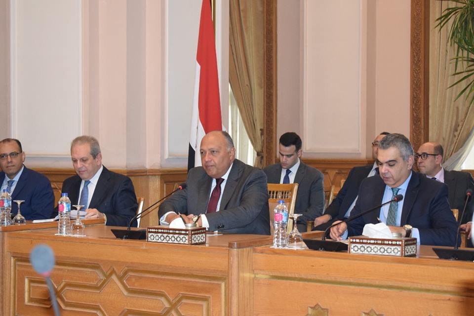 وزير الخارجية يستقبل وفد غرفة التجارة الأمريكية