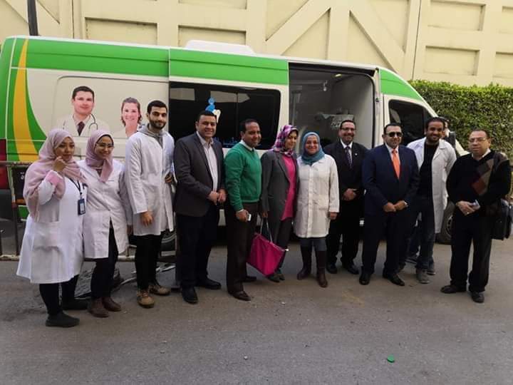 تدشين القافلة العلاجية  للعاملين بالمالية