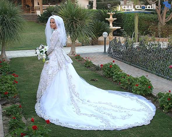 أحدث فساتين زفاف للمحجبات 2017