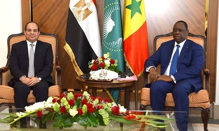 السيسى يجري مباحثات ثنائية مع الرئيس السنغالى