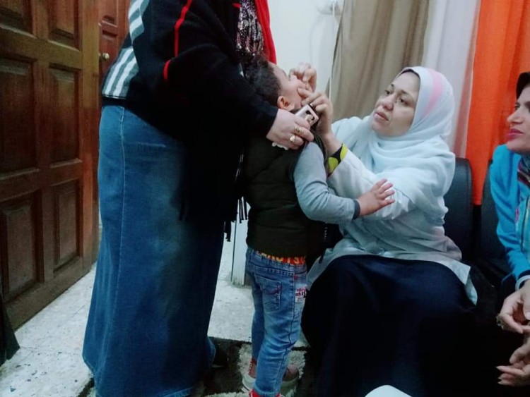 اليوم الختامي لحملةالقوميةلتطعيم ضدشلل الاطفال ابشواي