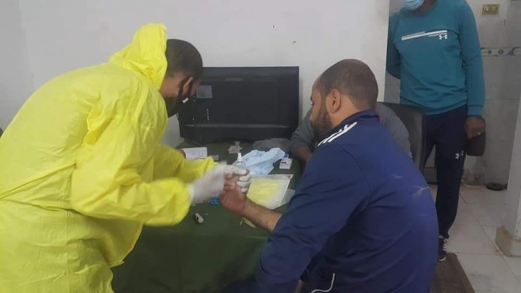 التحاليل الطبيه لكيما أسوان استعدادآ للقاء الزهراء فى كاس مصر
