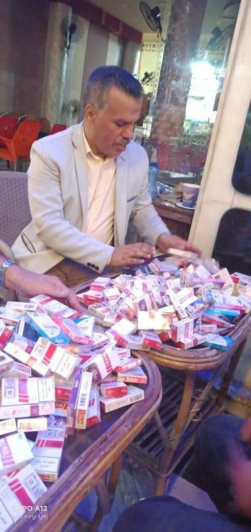 تموين العجمى تواصل ضرباتها  لمروجي السجائر المسرطنة