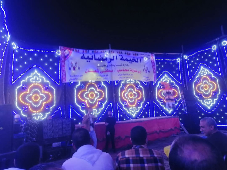 شباب شرق النيل ببني سويف تقيم خيمة رمضانية بمركز شباب بياض العرب