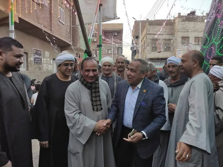 النائب طارق رسلان يشارك أبناء مركز الوقف حفل الإفطار الجماعي لأبناء المركز والقري المجاورة