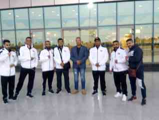 وصول المنتخب العماني للمشاركة في البطولة العربية 21 لكمال الاجسام