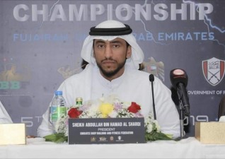 رئيس إتحاد الإمارات يهنئ «فهيم »بنجاح البطولة العربية لكمال الأجسام