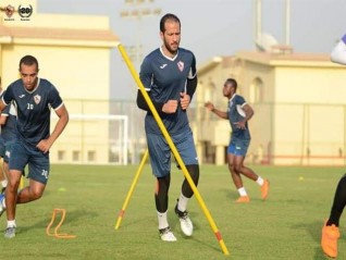 ‎تدريبات تأهيلية لعماد السيد على هامش مران الزمالك