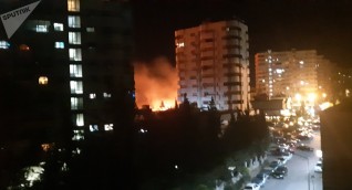 اندلاع حريق ضخم في دمشق