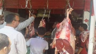 حملات مكثفة على محلات الجزارة فى 5 مراكز بالمنيا