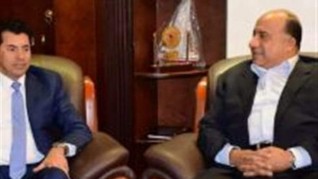 13.5فدان المرحلة الثانية لفرع سموحة من أولويات مصيلحى مع وزير الشباب