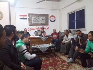 بالصور.. حزب الحرية المصري بمركز شبين القناطر يناقش خطه 2020