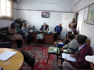 اجتماع الارشاد الزراعي مع إتحاد المجالس الزراعية بالفيوم