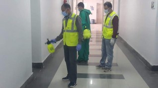 تعقيم و تطهير المبانى و المنشات بشركة كيما أسوان لمواجهة فيروس كورونا