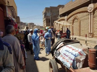 وكيل خارجية النواب يشرف مع أبناء دائرته "طما" على تعقيم الشوارع والمؤسسات لمواجهة كورونا