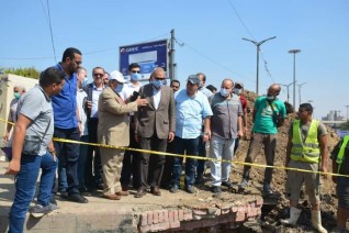 محافظ القليوبية يتابع تطوير نفق ناصر بميدان المؤسسة بغرب  شبرا الخيمه