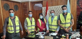 بالصور...حملة توعية بأهمية تلقى لقاح كورونا بقرى "حياة كريمة" بكفر الشيخ