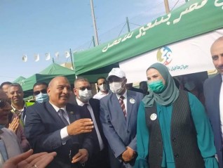 المنيا تستقبل وزيرة التضامن الاجتماعى وتشهد انطلاق حملة  بعنوان "بالوعى مصر بتتغير للأفضل"