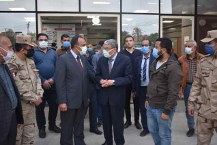 محافظ المنيا يتابع تداعيات حادث صومعة بني مزار