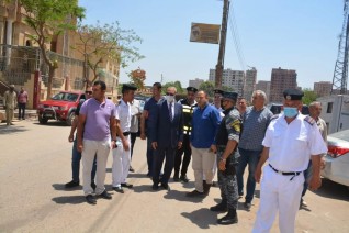 محافظ القليوبية يتفقد مدخل قرية بطا بمدينة بنها ويشدد علي منع الاشغالات والتعديات
