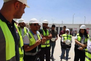 طلاب هندسة جامعة بدر فى زيارة تعليمية فى مشروع مستشفى بهية