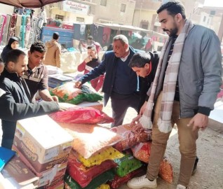 إعدام مواد غذائية غير صالحة للاستهلاك  في حملة مكثفة بسمسطا ببني سويف