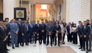 كلية القانون بجامعة بدر تنظم تدريب للطلاب فى مجمع محاكم السويس