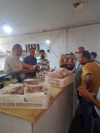 التموين و الطب البيطري فى حملةمكبرة على قرى المشويات و المأكولات البدوية بالإسكندرية